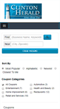 Mobile Screenshot of coupons.clintonherald.com